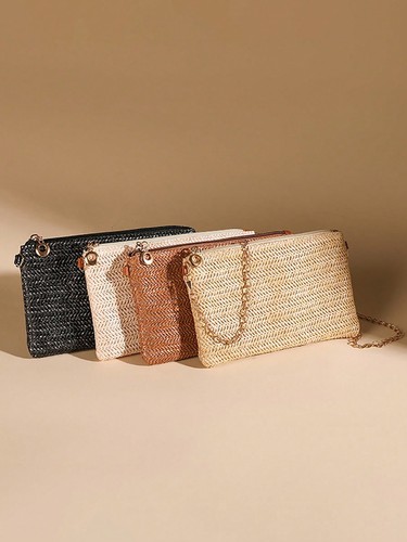 Mini borsa tracolla tessuto - a,