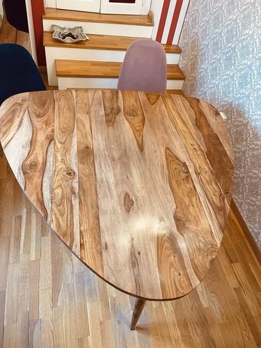 Tavolo legno sedie velluto - tavolo,