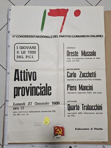 Manifesto politica pci - manifesto, i