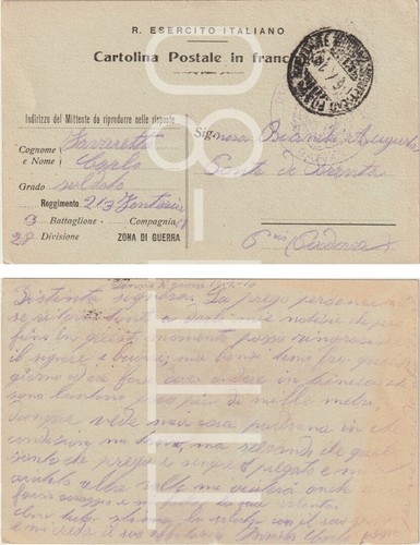 Franchigia ww1 1916 - zona, di