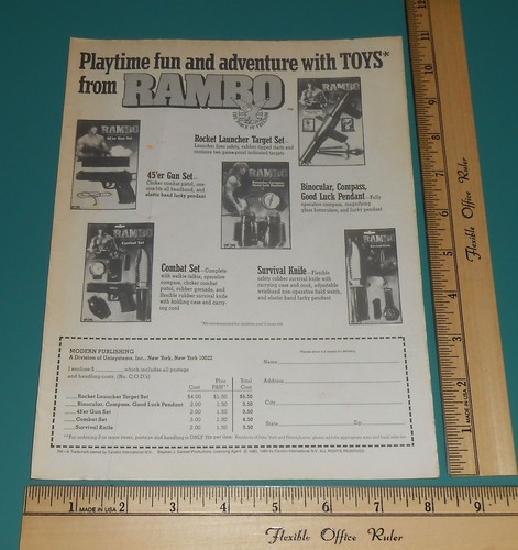 Vintage 1985 rambo - 1985, toys