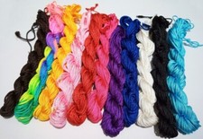 12mt/matassina corda cordino intrecciato in nylon 2mm per bracciale bijoux