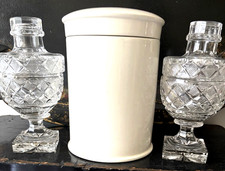 Antico barattolo barattolo ceramica panna inglese