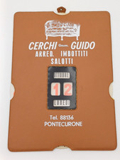CERCHI GUIDO ARREDAMENTI IMBOTTITI CALENDARIO PERPETUO PLASTIFICATO ANNI '60 2