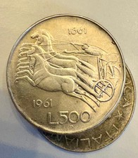 MONETA 500 LIRE ARGENTO -