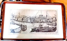 quadro acquaforte  battelli