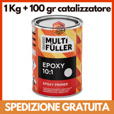 Primer Epossidico Riempitivo Auto Fondo Antiruggine 1 kg + 100g Catalizzatore