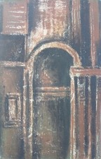 Piero BOLLA (Saluzzo 1933-Torino 2019) ARCHITETTURA olio cm 100x65 anno 1961