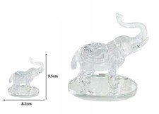 x Elefante Di Cristallo Vetro