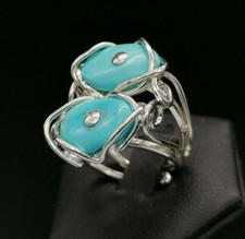 anello donna vero turchese