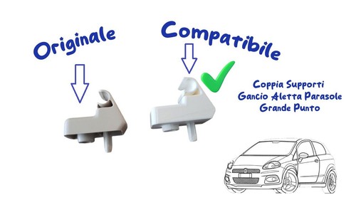 Coppia supporti gancio - coppia, aletta