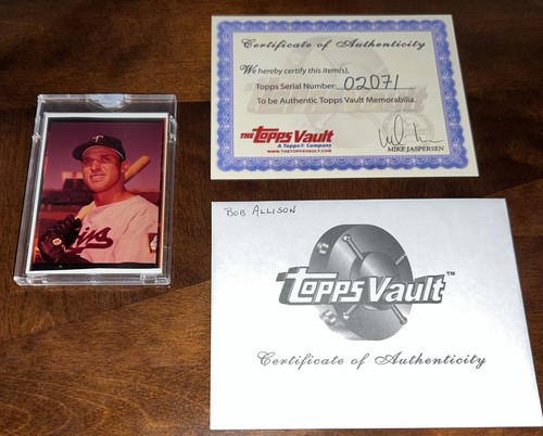 Bob allison 1966 topps - topps, vault