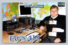 Radioamatore QSL EW8AM Bielorussia 2007 Yaesu 1000MP ACOM 2000A quad antenne