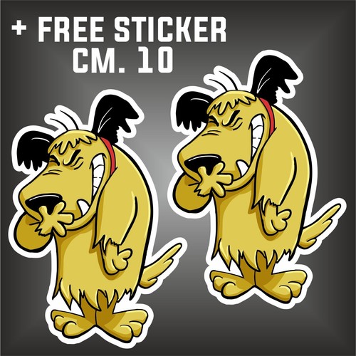 Adesivo wacky races muttley - adesivo,