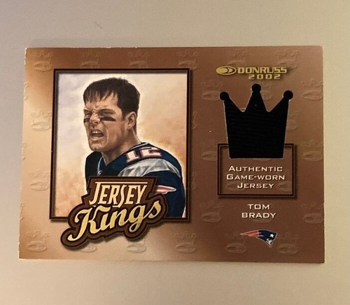 2002 donruss tom brady jersey - tom,