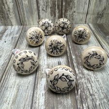 8 pomelli vintage in osso