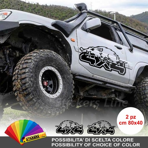 Adesivi cinghiale 4x4 off - cinghiale,