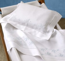 Lenzuolo Culla Ricamato a mano