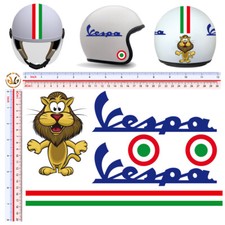 Vespa adesivi casco leone