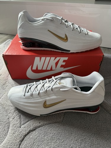 Nike shox bianco oro - z,
