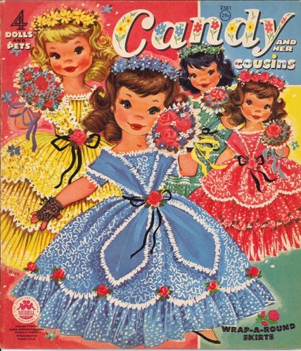Bambole carta vintage 1961 - bambole,