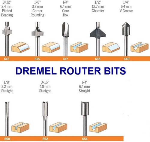Dremel router bit set gambo - dremel,