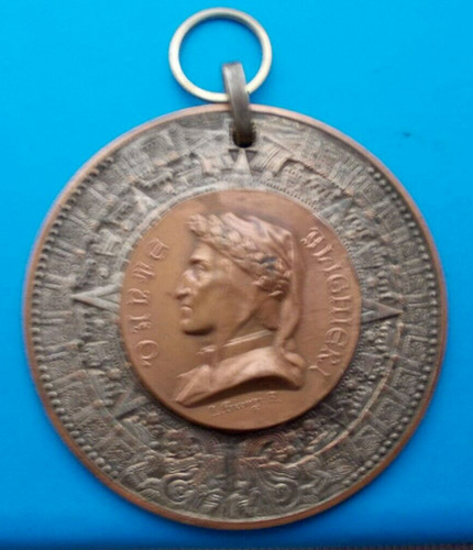 Medaglia dante alighieri - alighieri, opus