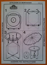 Volantino pubblicitario istruzioni di montaggio Grand Soleil Tavolo ombrellone