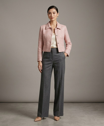Giacca vicolo donna rosa - giacca, tweed