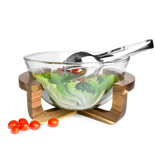 Ciotola per insalata vetro - ciotola,