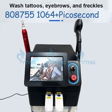 Rimozione Tatuaggi 2 in 1 Pico Laser 808nm Diodo Macchina Laser Ghiaccio Ringiovanimento Pelle