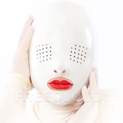 Maschera gomma traforata - gomma,