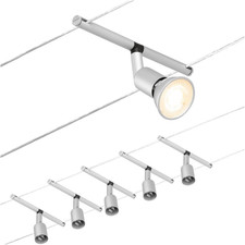 Corduo, Sistema Di Cavi per Faretti, 94442, Set Salt, Massima CC 5 Pezzi Da 10 W