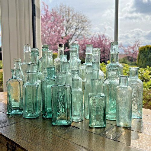 Old fashioned aqua green glass - fashioned,