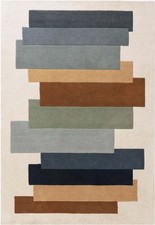 Tappeto di lana trapuntato a