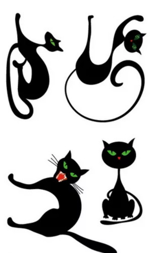 Tatuaggio temporaneo gatto
