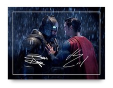 Affleck & Cavill Signed Autograph Photo Print 8x6 Dawn of Justice Batman