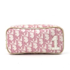 Christian Dior Trotter n.1 marsupio trucco cosmetico borsetta PVC rosa autentico
