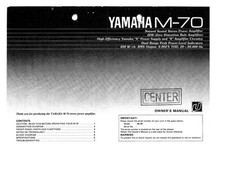 Yamaha M-70 Amplificatore