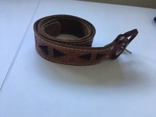 Cintura Belt Pelle Vita Alta Vintage Alta Moda Marrone
