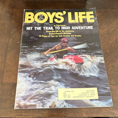 Boys life feb 1982 - boys',