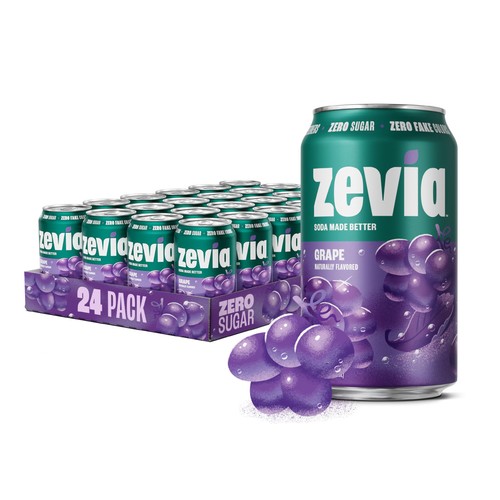Zevia zero zucchero soda uva - zucchero, soda,