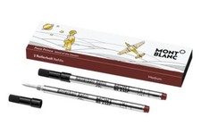 Montblanc 2 ricariche penna roller marrone medio Le Petit Prince Aviator 119609