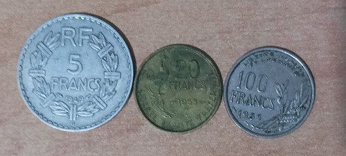 Francia lotto monete 20 - francia, 5