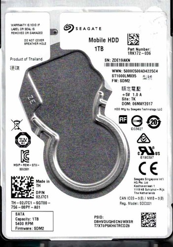 St1000lm035 1rk172 036 sdm2 - st1000lm035,, 1rk172-036,