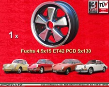 1 cerchio Porsche Fuchs style 4,5x15 RSR look Porsche 911/912  Gutachten