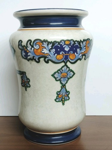 Vaso ceramica alto - , firmato