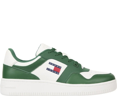 Tommy jeans uomo verde pelle - tommy,