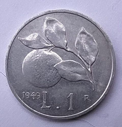 Moneta lira 1949 - moneta,
