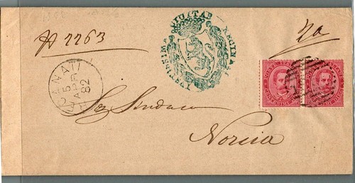 Storia postale 1882 regno - -,